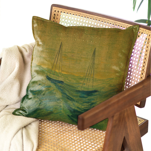 Decorative cushion M. K. Čiurlionis "The sun goes under the sign of Libra"