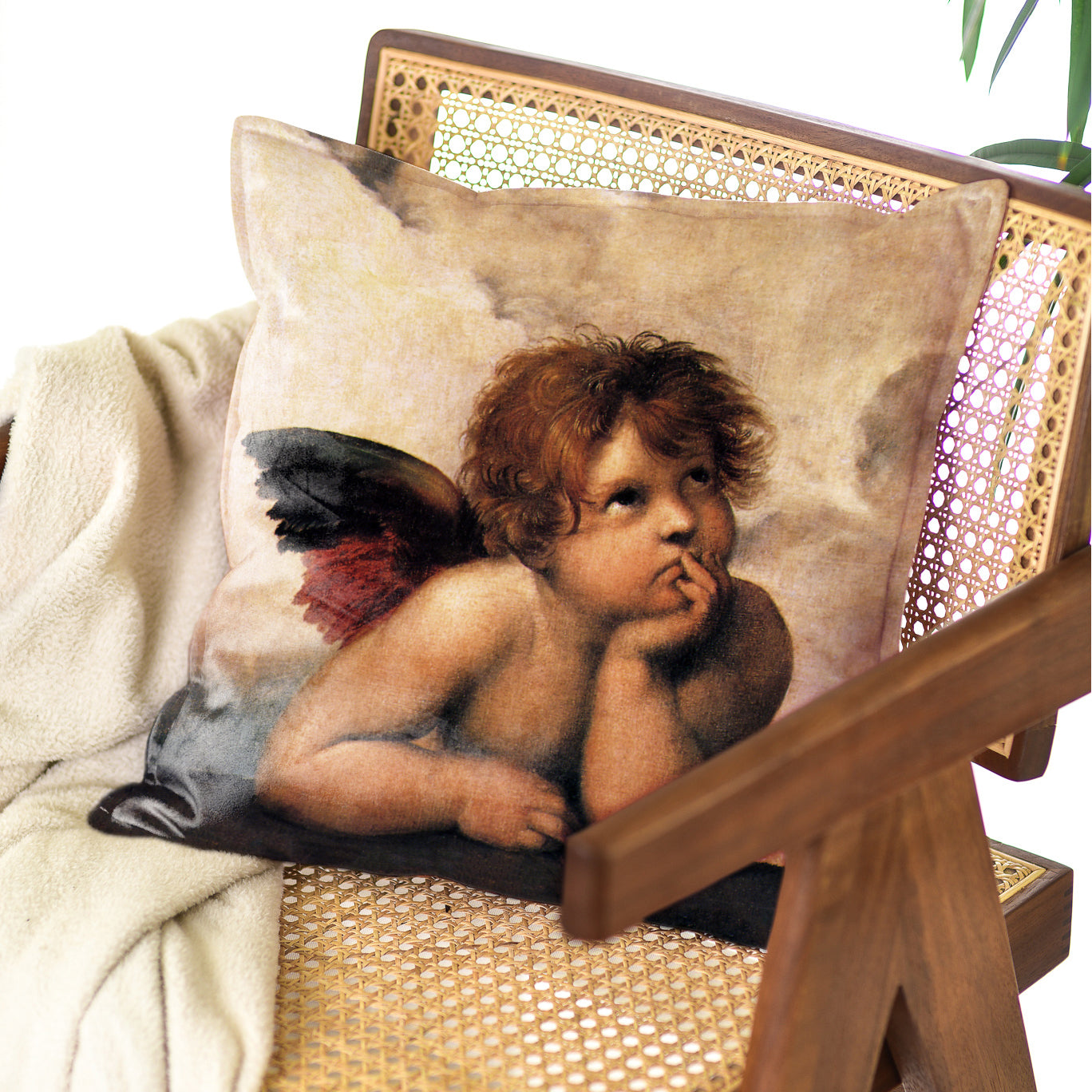 Decorative cushion Raffaello Sanzio Angel