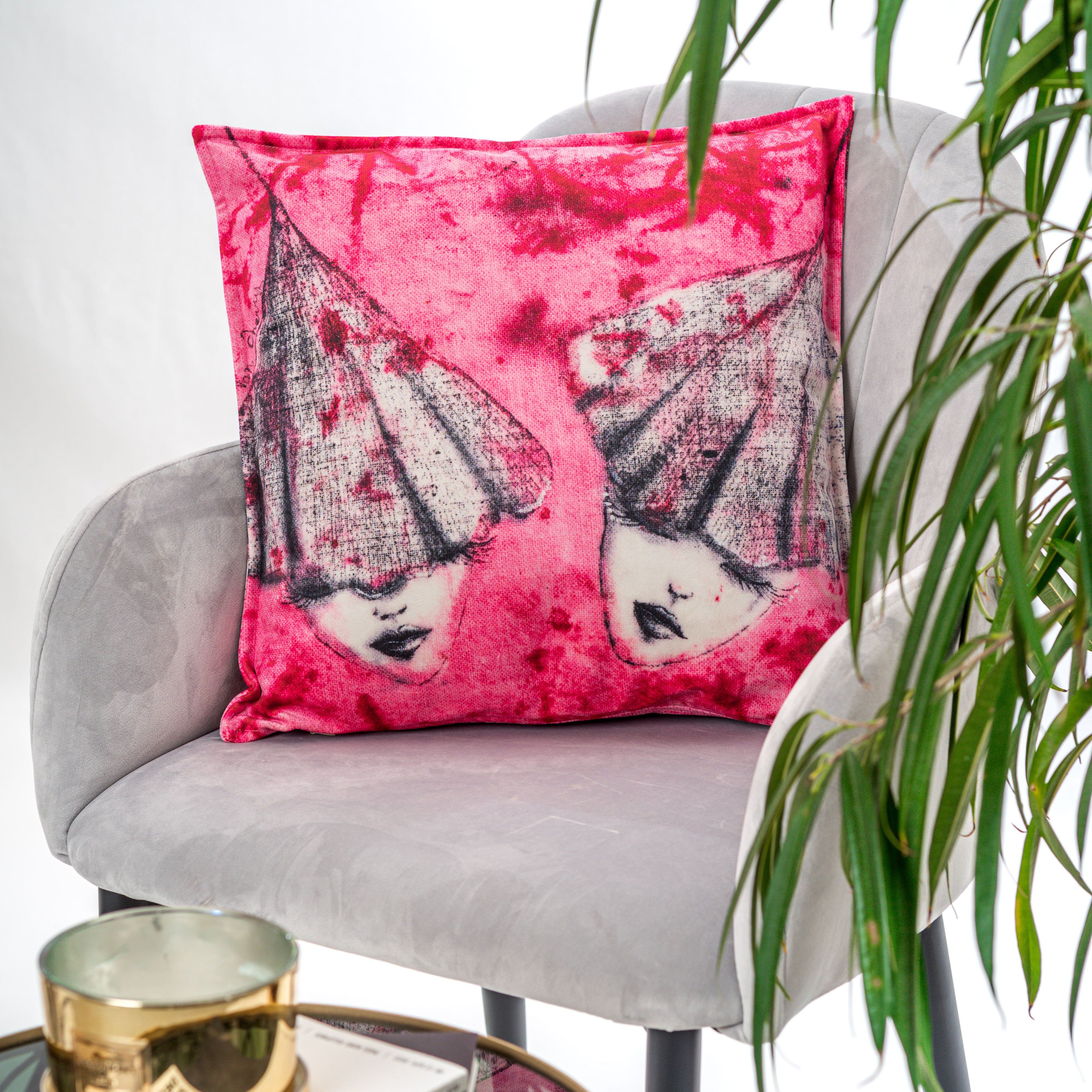 Decorative cushion Theresa Van Cherry "No.1"