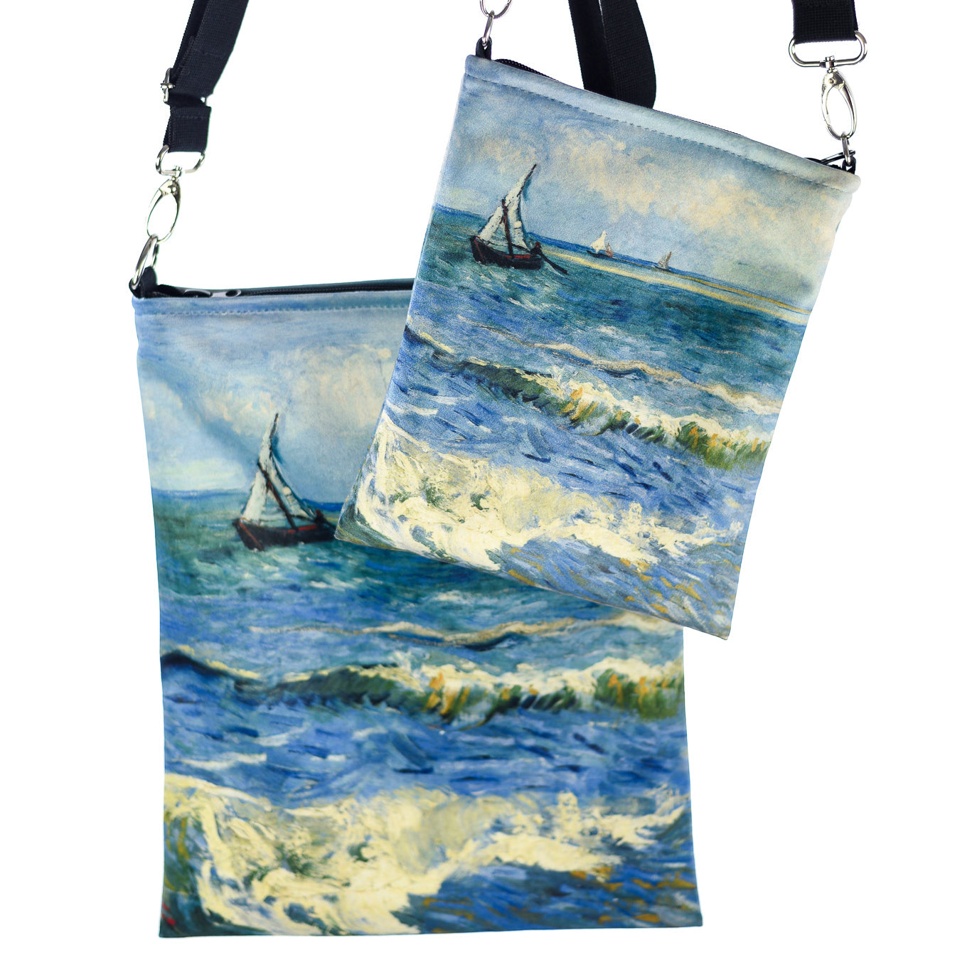 Vincent van Gogh The Sea at Les Saintes-Maries-de-la-Mer Shoulder Bag