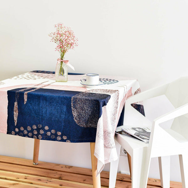 Tablecloth from recycled fabric "Boho"