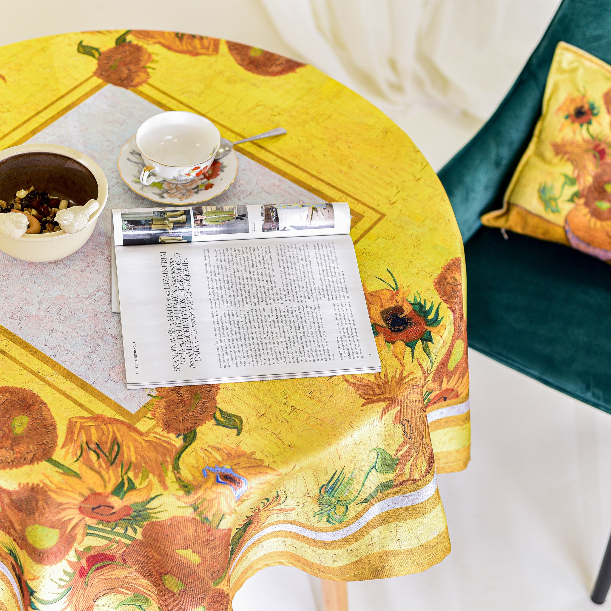Tablecloth made of recycled fabric Vincent van Gogh 