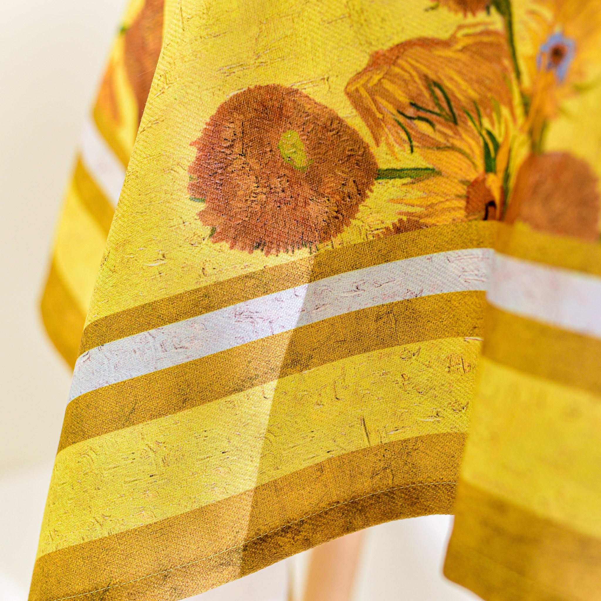 Recycled fabric tablecloth Vincent van Gogh "Sunflowers"