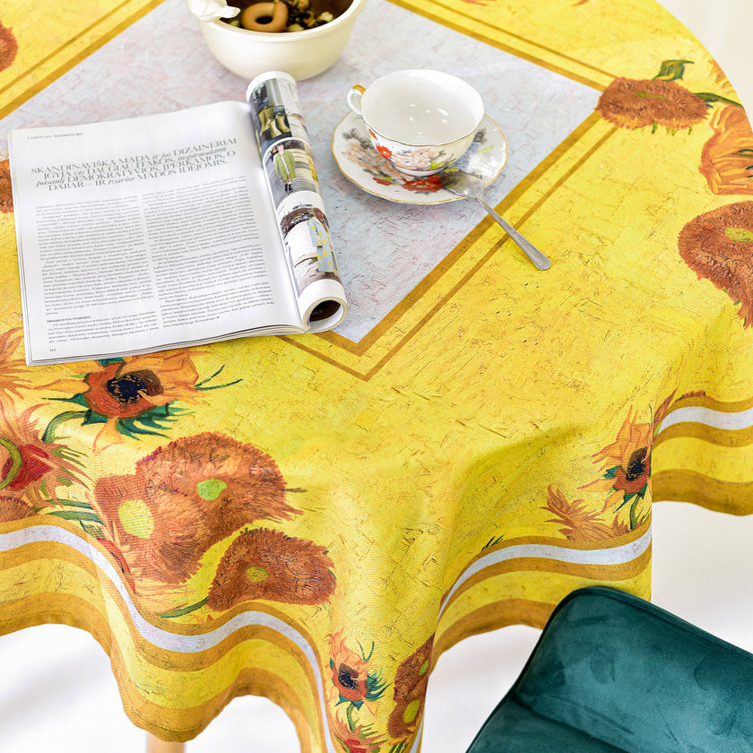 Staltiesė iš perdirbto audinio Vincent van Gogh „Sunflowers