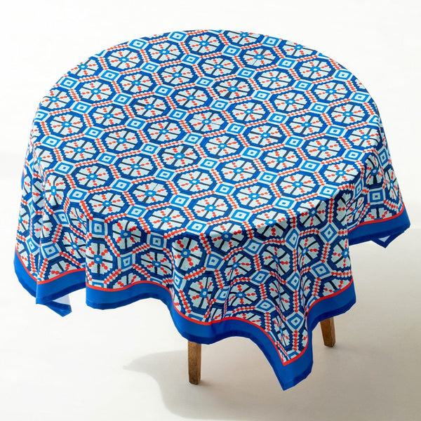Tablecloth made of recycled fabric Rasti river 115