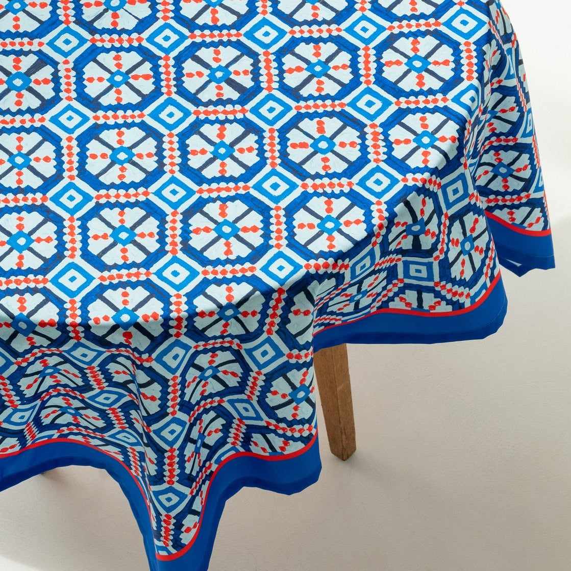 Recycled fabric tablecloth River of Scripture 115 