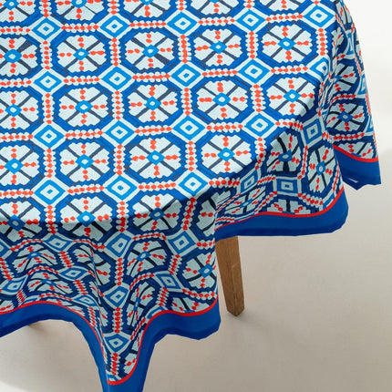 Recycled fabric tablecloth River of Scripture 115 