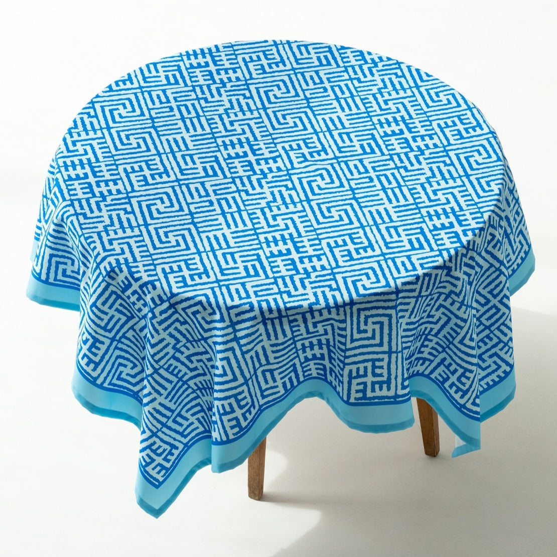 Recycled fabric tablecloth River of Scripture 117B 