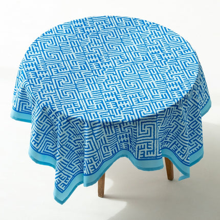Recycled fabric tablecloth River of Scripture 117B 