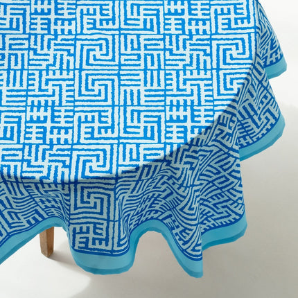 Recycled fabric tablecloth River of Scripture 117B 