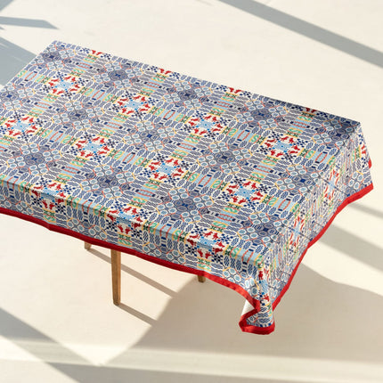 Recycled fabric tablecloth River of Scripture 101 