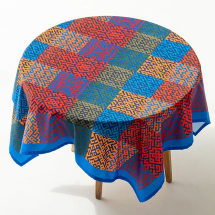 Recycled fabric tablecloth River of Scripture 104B 