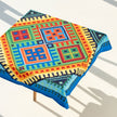 Recycled fabric tablecloth River of Scripture 108 