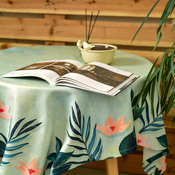 Recycled fabric tablecloth Henri Rousseau "The Equatorial Jungle"