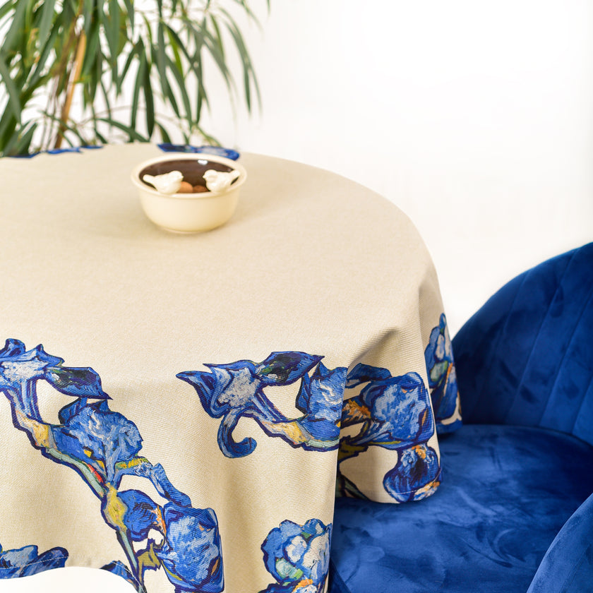 Staltiesė iš perdirbto audinio Vincent van Gogh „Irises Pattern