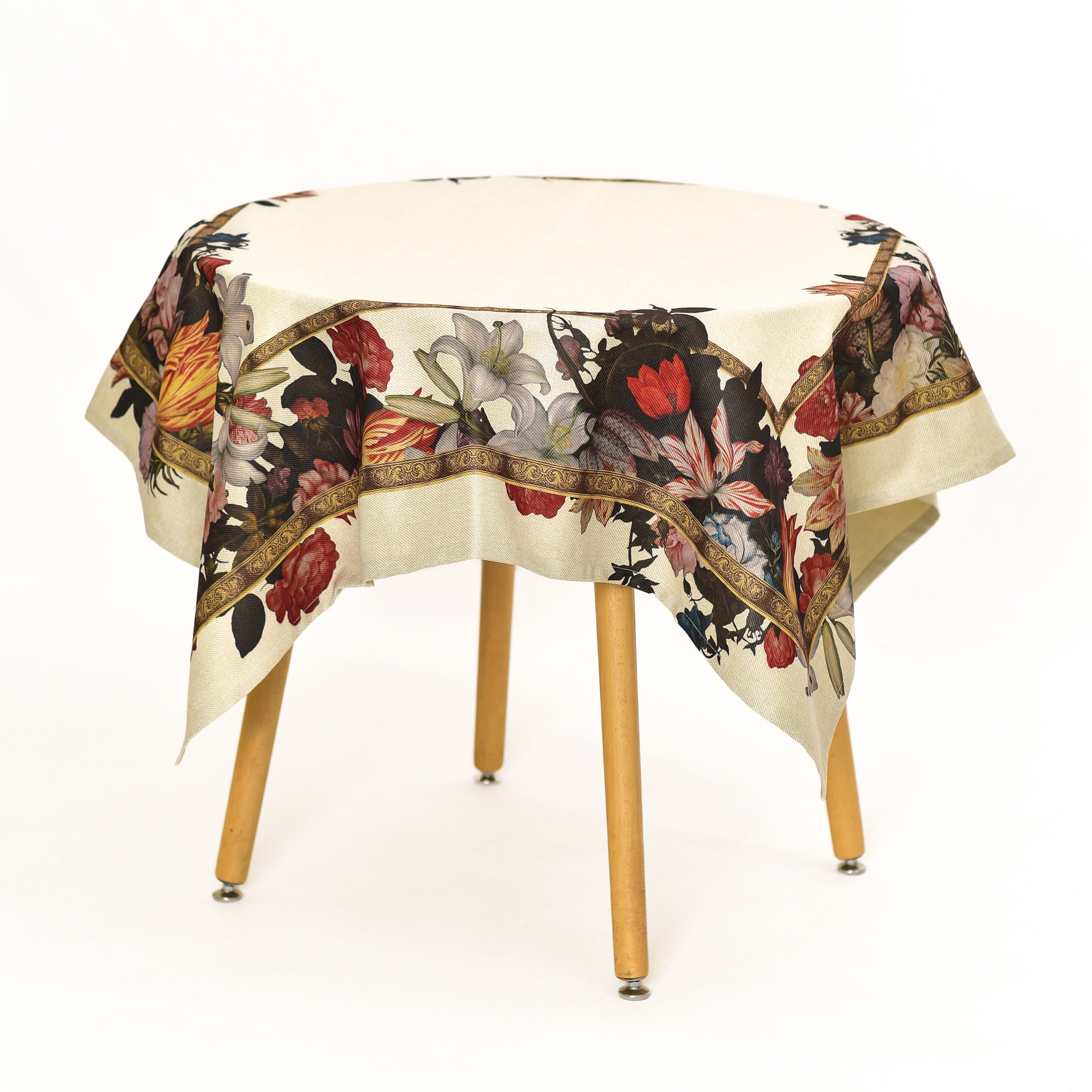 Recycled fabric tablecloth Ambrosius Bosschaert "Still-Life of Flowers"