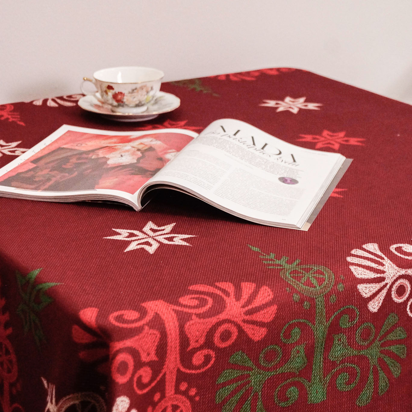 Recycled fabric tablecloth 