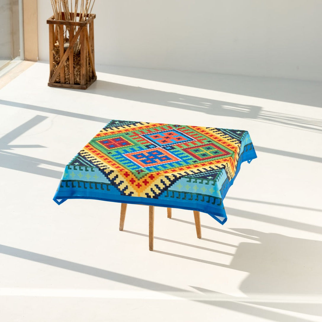 Tablecloth made of recycled fabric Rasti river 108
