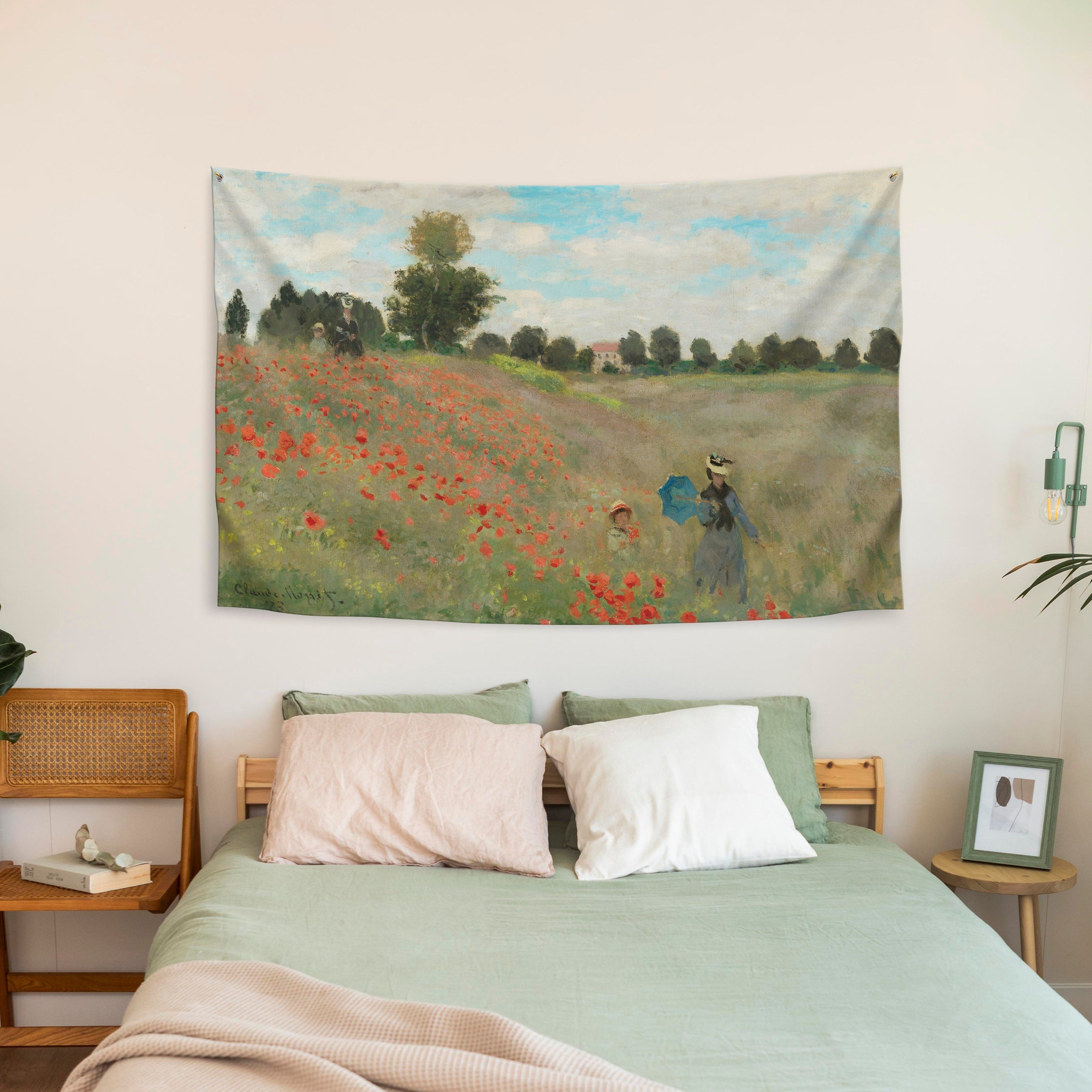 Sienos dekoracija gobelenas Claude Monet "Poppy field"