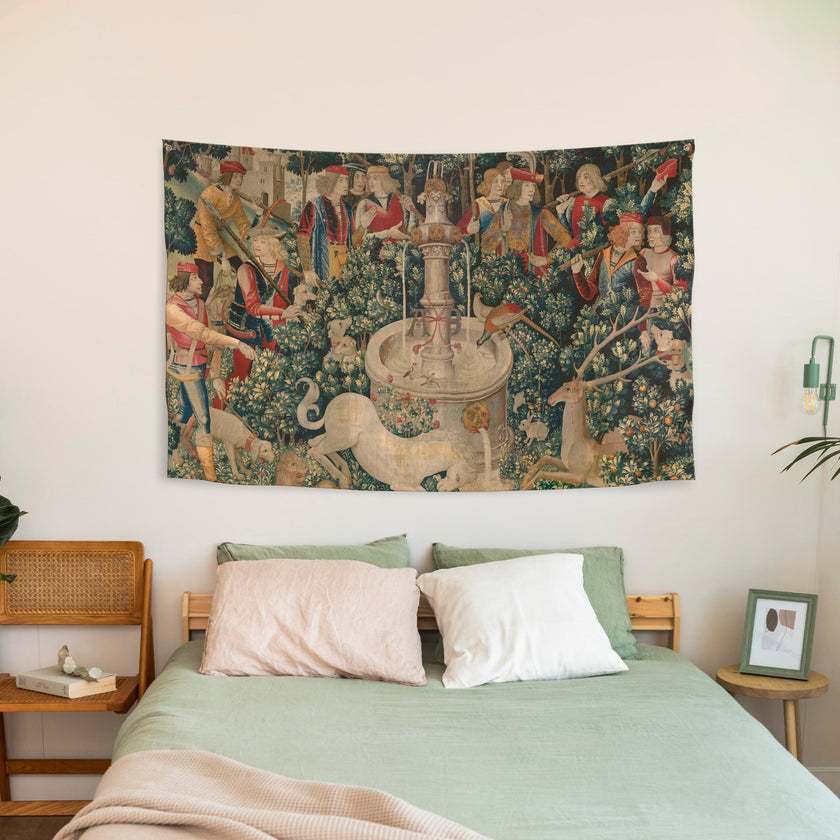 Sienos dekoracija gobelenas „Viduramžių vienaragis