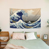 Wall decoration tapestry Hokusai 