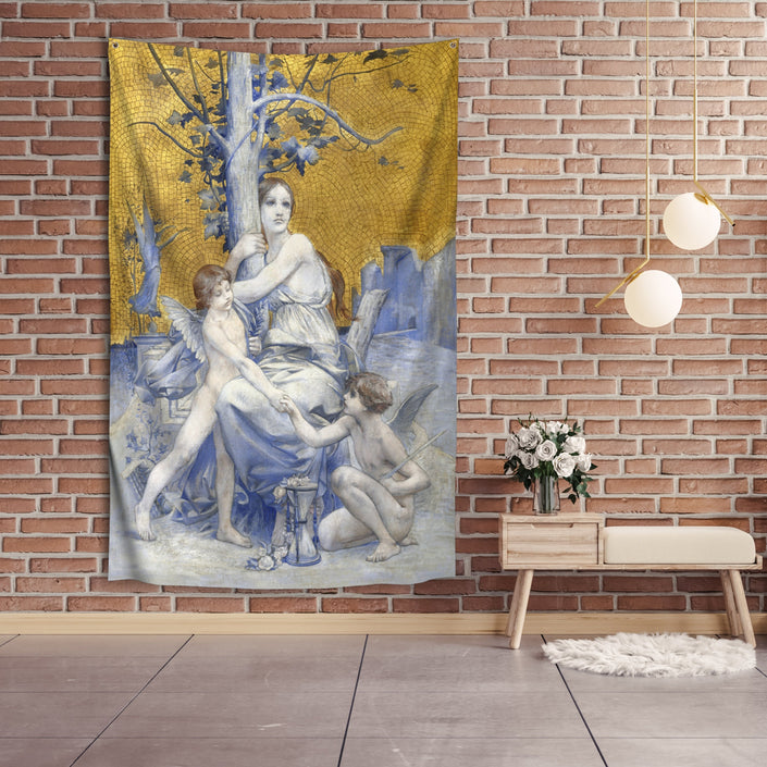 Sienos dekoracija gobelenas Luc-Olivier Merson „Allegory of Time“
