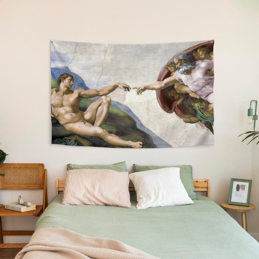 Sienos dekoracija gobelenas Michelangelo „The Creation of Adam