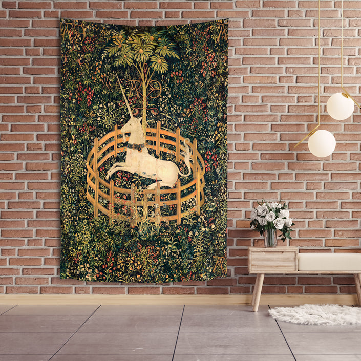 Sienos dekoracija gobelenas „Vienaragis