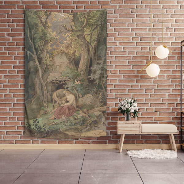 Wall decoration tapestry "Forest harmony"