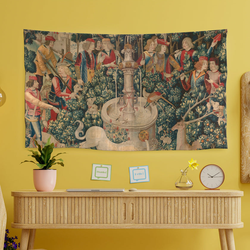 Sienos dekoracija gobelenas „Viduramžių vienaragis