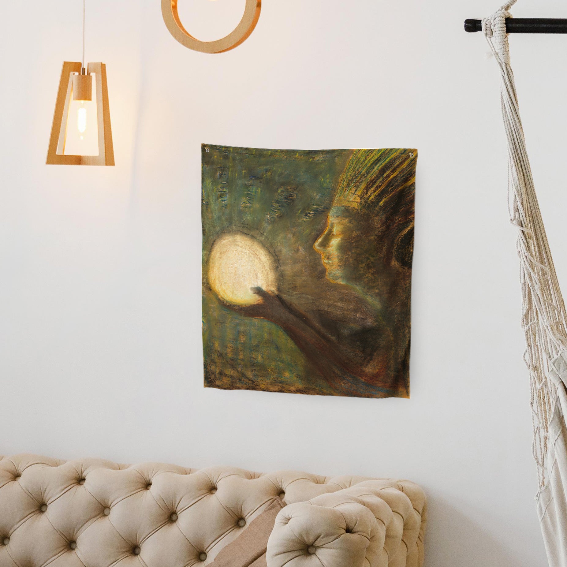 Sienos dekoracija gobelenas M. K. Čiurlionis "Bičiulystė"
