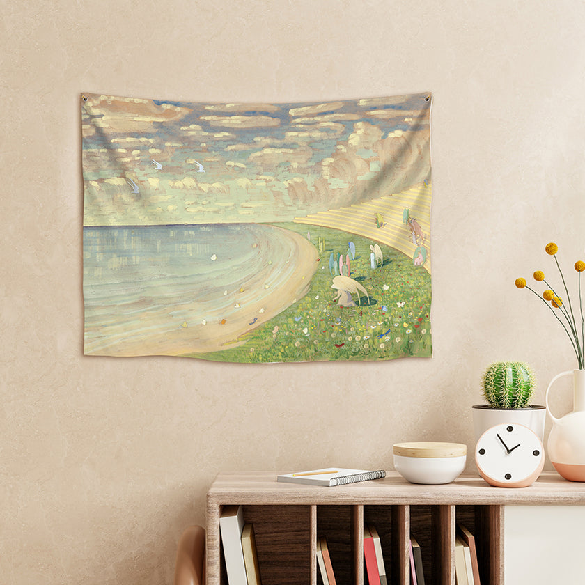 Sienos dekoracija gobelenas M. K. Čiurlionis „Angelai