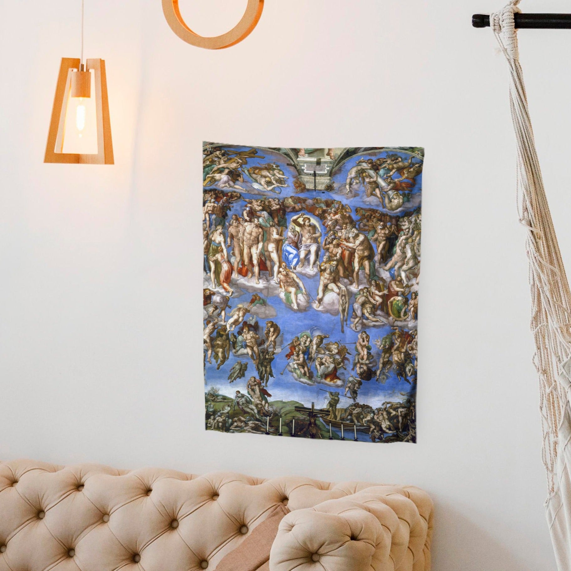Wall decoration tapestry Michelangelo "The Last Judgment"