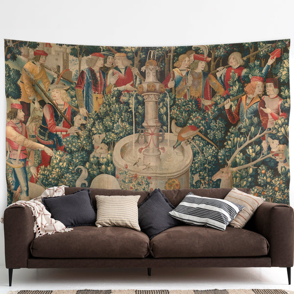 Wall decoration tapestry "Medieval Unicorn"