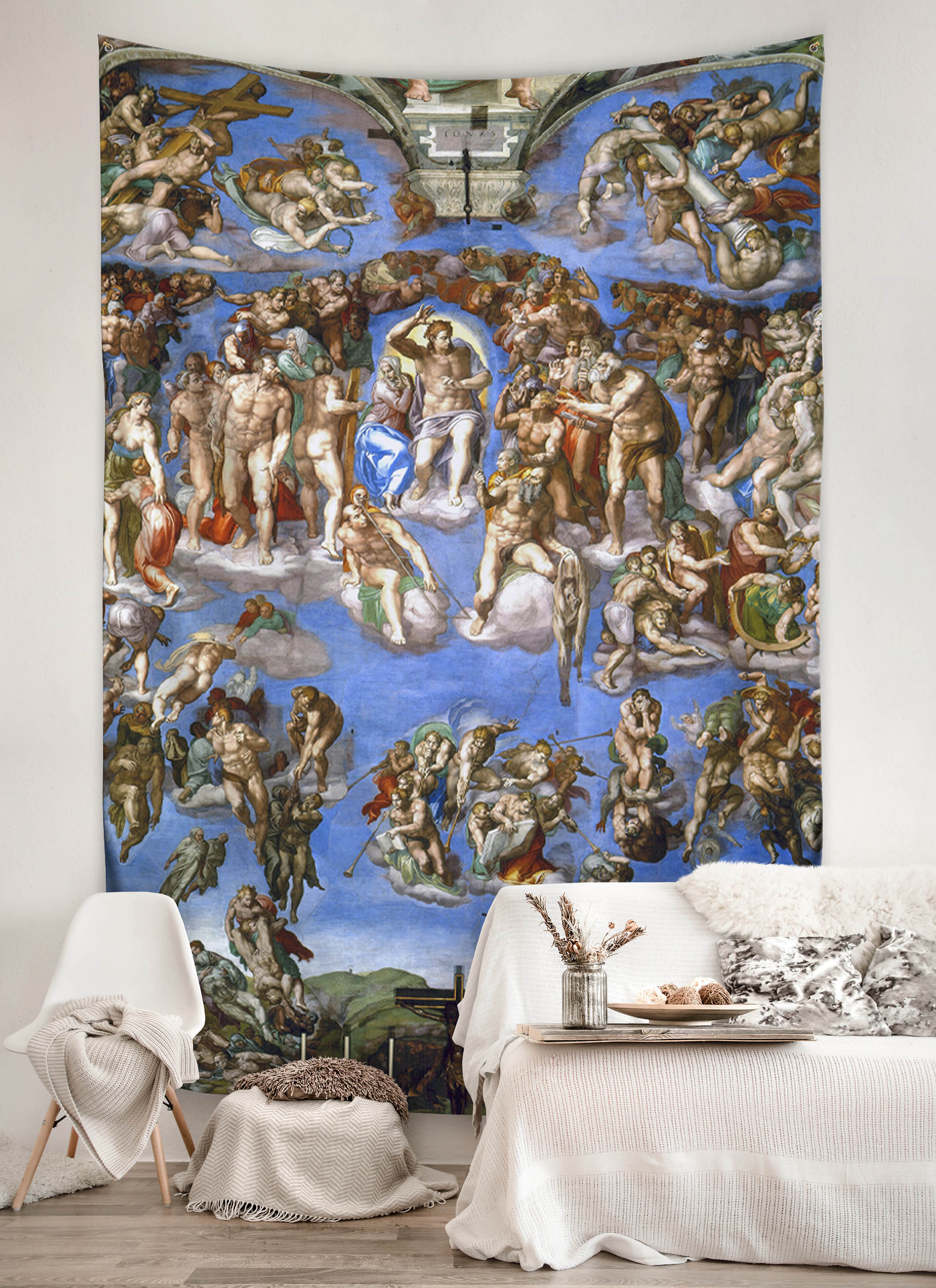 Sienos dekoracija gobelenas Michelangelo "The Last Judgment"