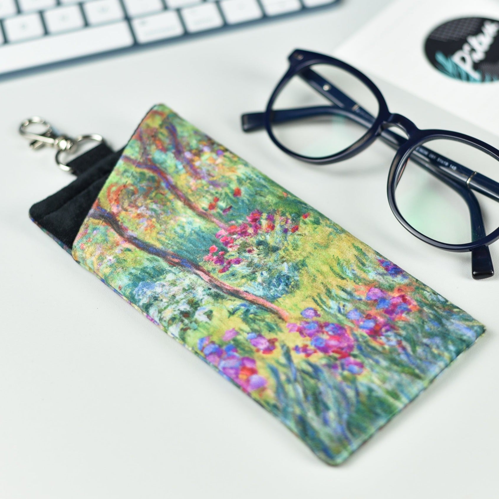 Glasses case Claude Monet "The Artist's Garden at Giverny"