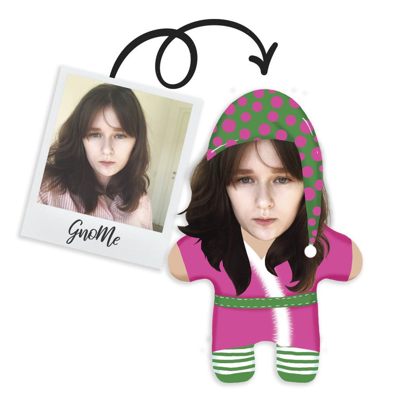 Gnome pagalvėlė su jūsų nuotrauka „Miegalė