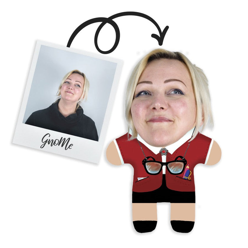 Gnome pagalvėlė su jūsų nuotrauka „Mokytoja