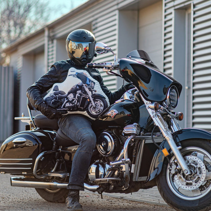 Cushion with a Photo of Your Motorcycle