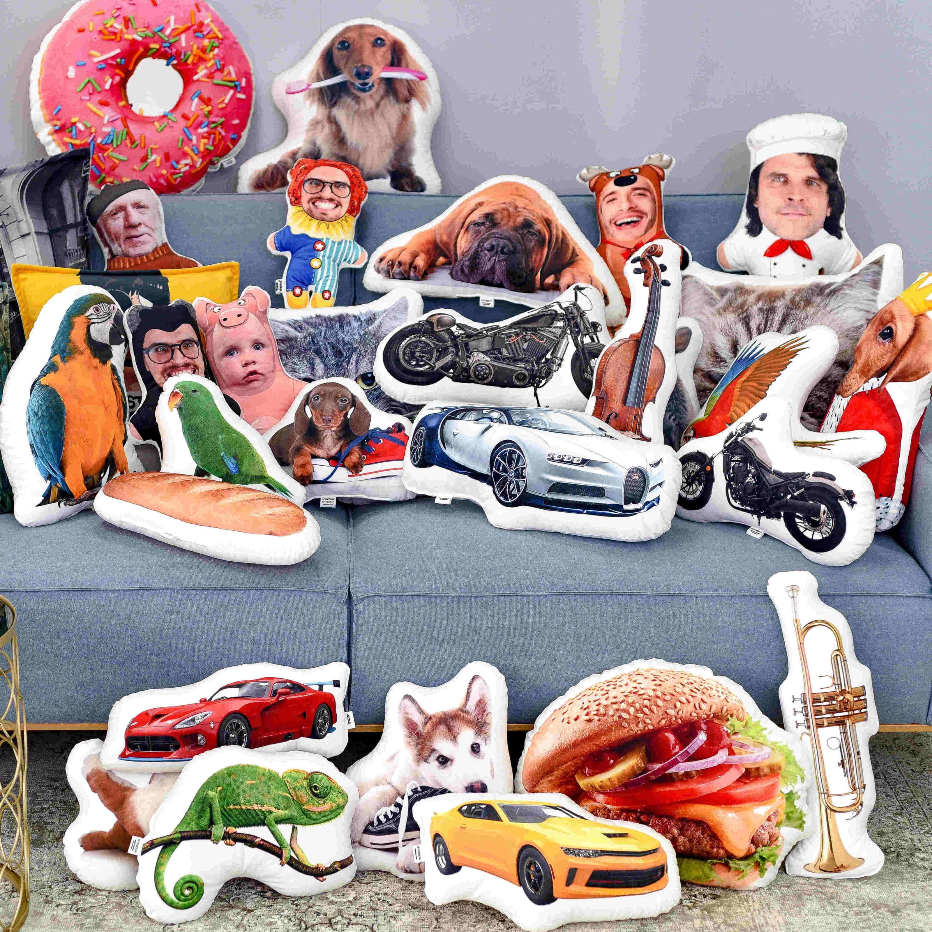 Shaped cushion with your photo