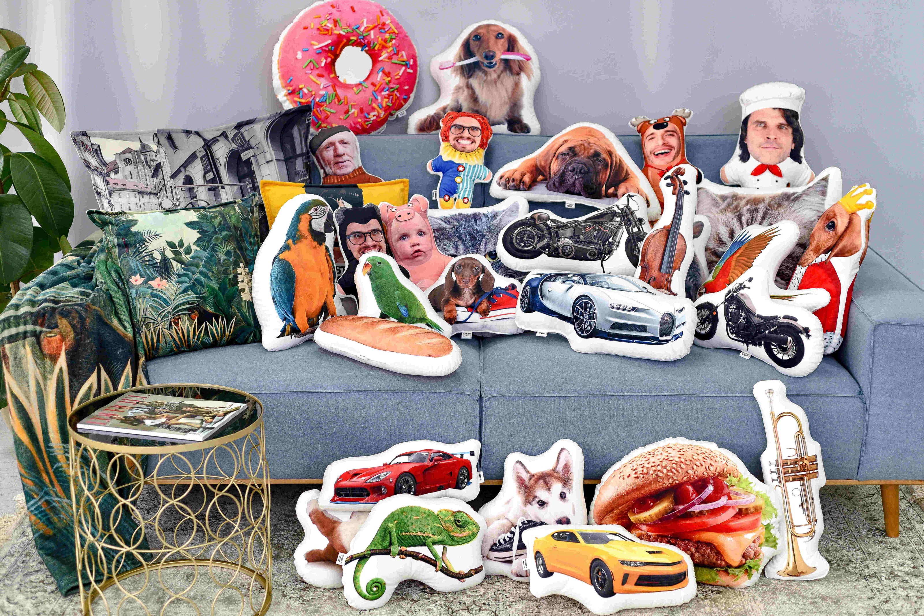 Pillow with a photo of your car