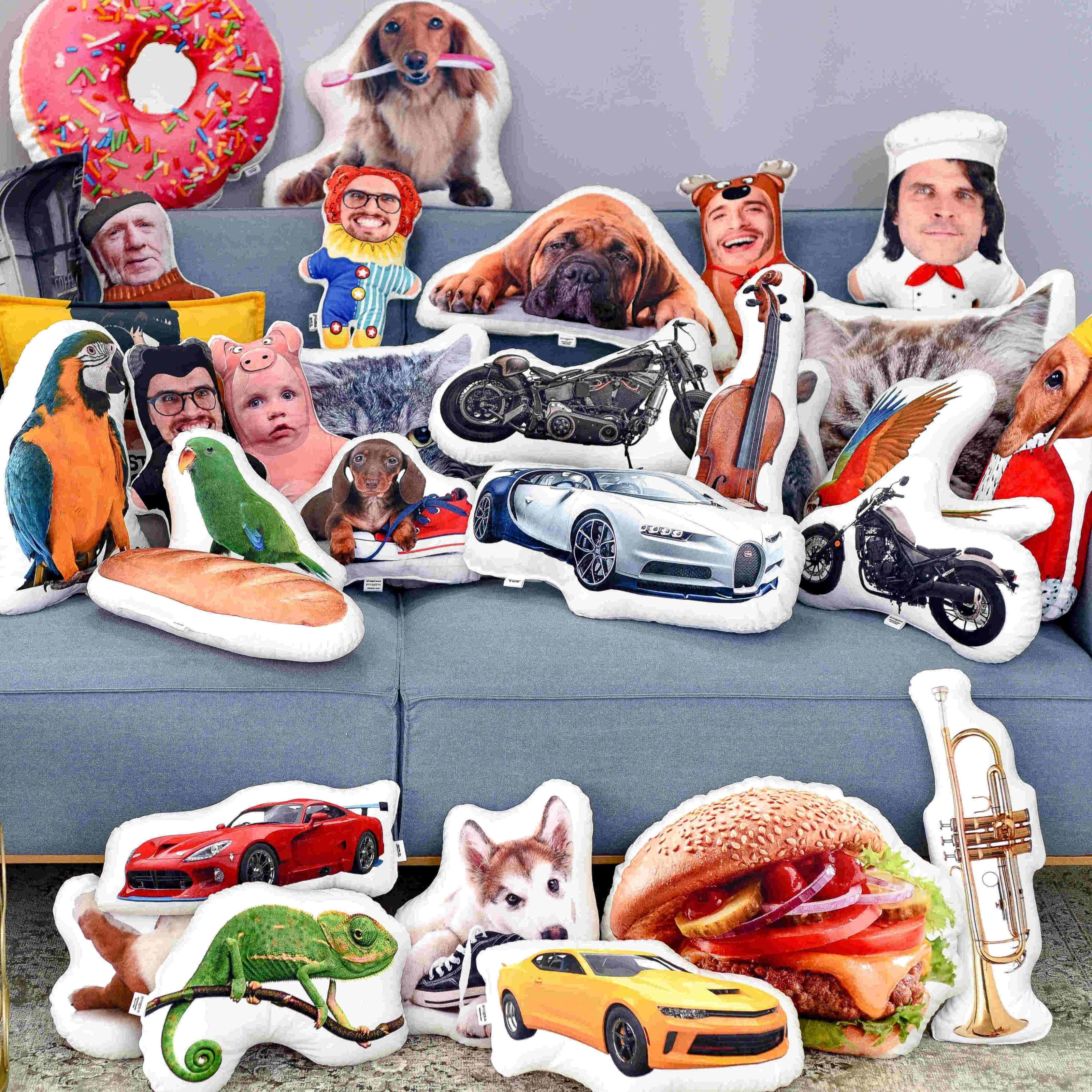 Pillow with a photo of your motorcycle