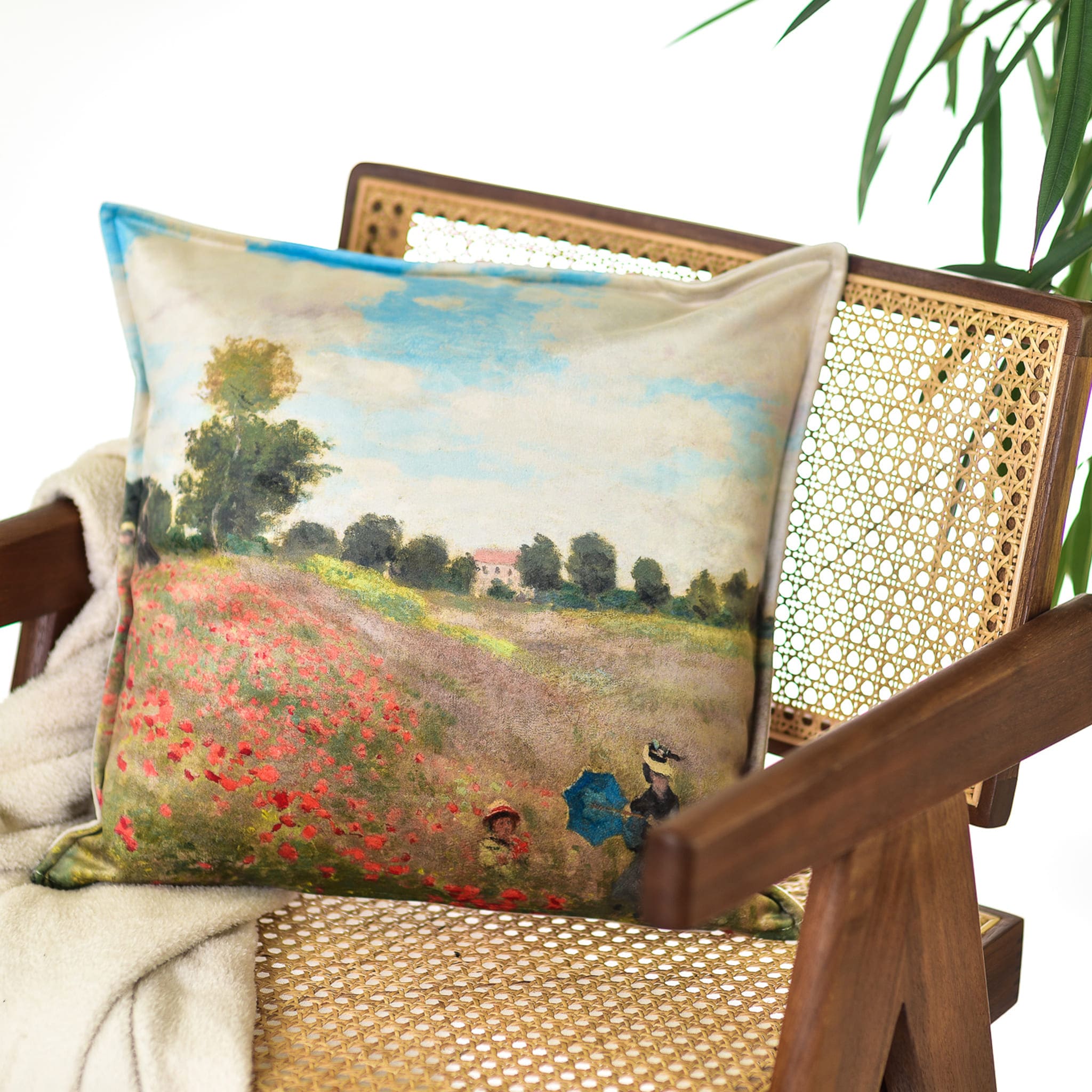 Decorative cushion Claude Monet "Poppy Field"