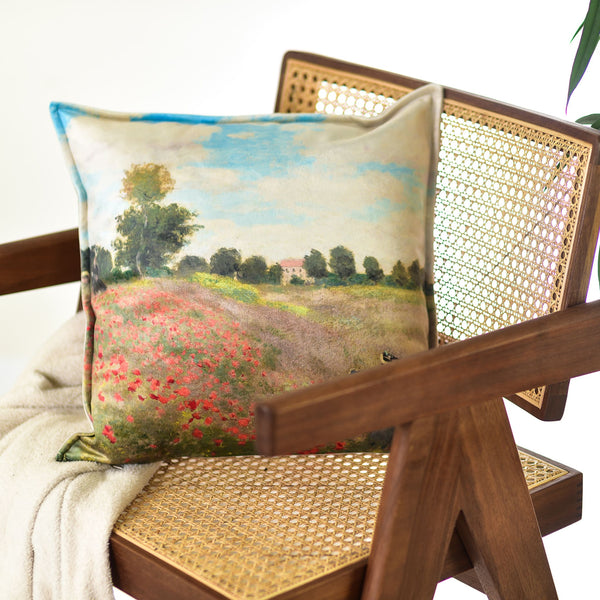 Decorative cushion Claude Monet "Poppy Field"