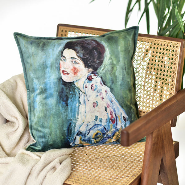 Decorative cushion Gustav Klimt "Portrait of a Lady"