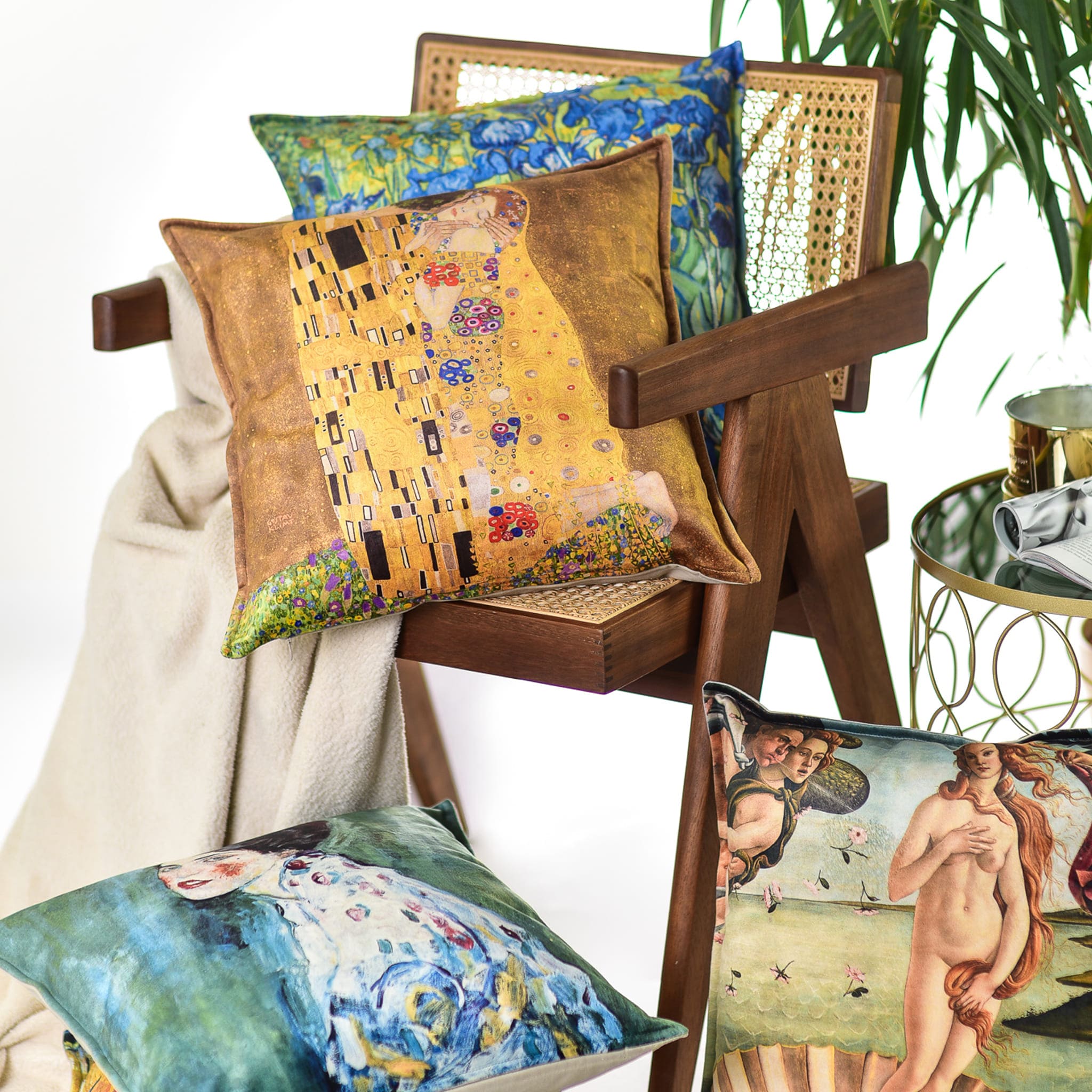 Decorative cushion M. K. Čiurlionis "Spring motif"